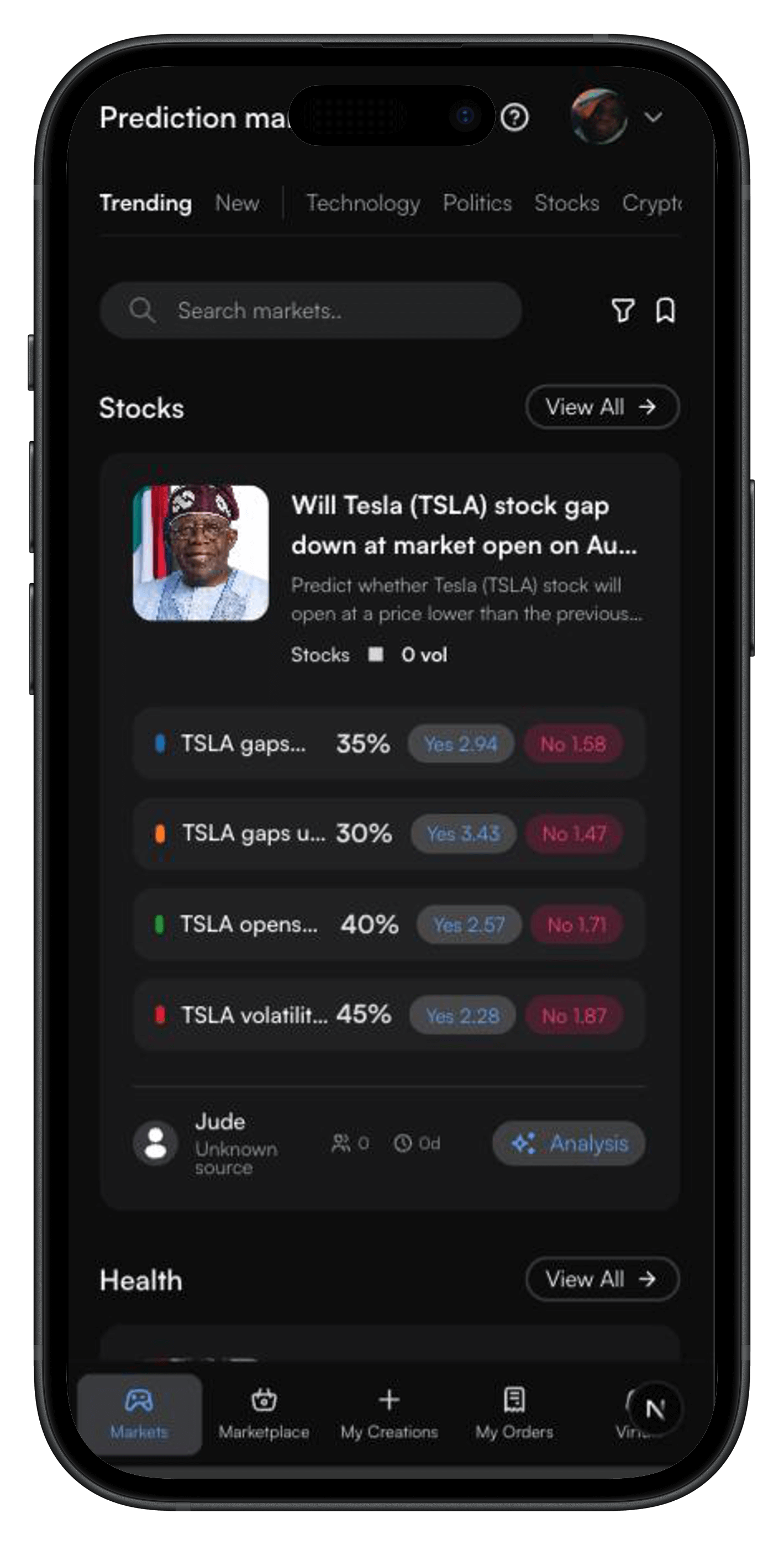 Predict mockup